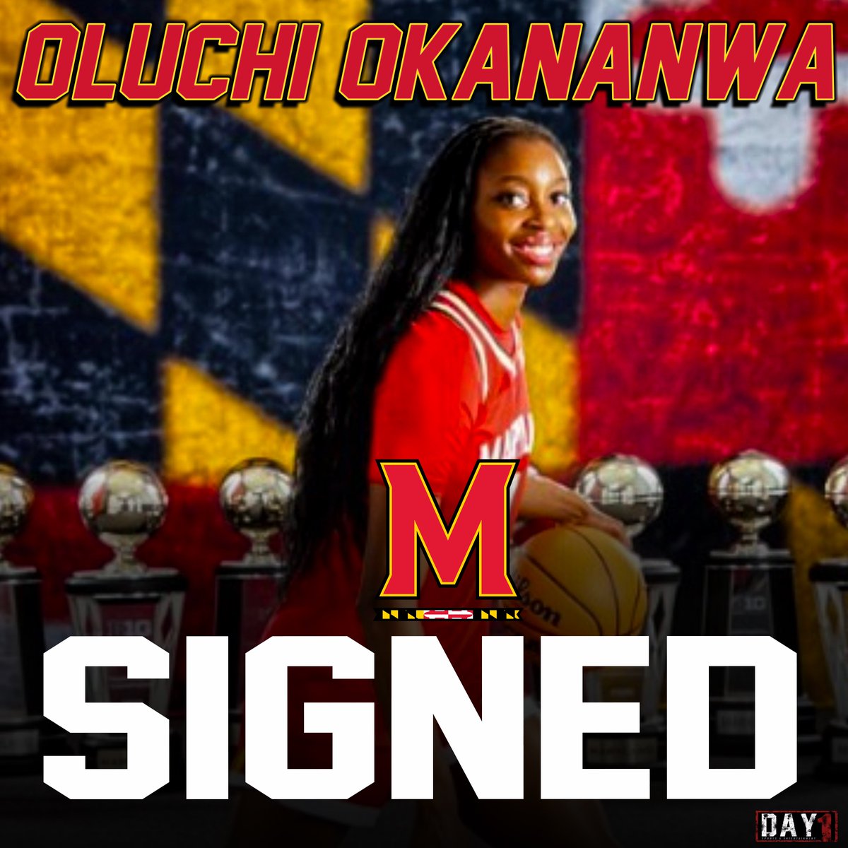 NEWS: Former Duke Guard Oluchi Okananwa (<a href="/oluchi_okananwa/">Oluchi Okananwa</a>) commits to Maryland (<a href="/TerpsWBB/">Maryland Women’s Basketball</a>) &amp; Head Coach Brenda Frese (<a href="/BrendaFrese/">Brenda Frese</a>), her representation <a href="/Day1SportsEnt/">Day 1 Sports & Entertainment</a> tells <a href="/BTNScouting/">BTN Scouting</a> . 

The 5-10 Guard is a Sophomore from Boston,MA. Brings Point Guard I.Q. &amp; experience to the