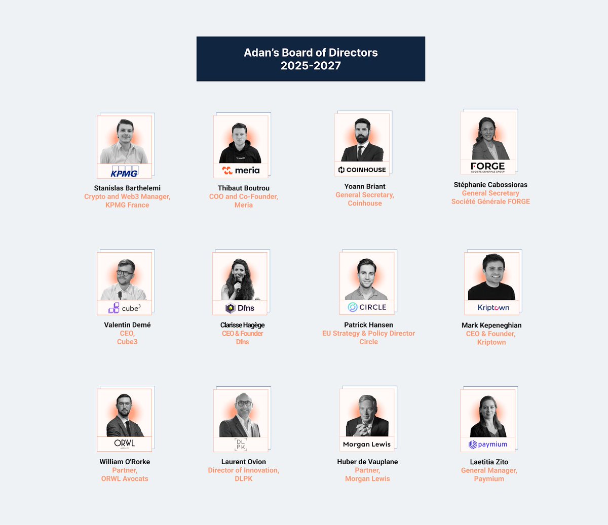 🗳️ Dfns has been elected to the board of <a href="/adan_asso/">Adan</a>! 🎉

Out of 19 candidates, 11 companies were chosen to help guide France and Europe’s leading crypto association. We’re proud to share that <a href="/dfnsHQ/">Dfns</a> is among them.

A huge thank you to our peers for the trust and support 🙏

This