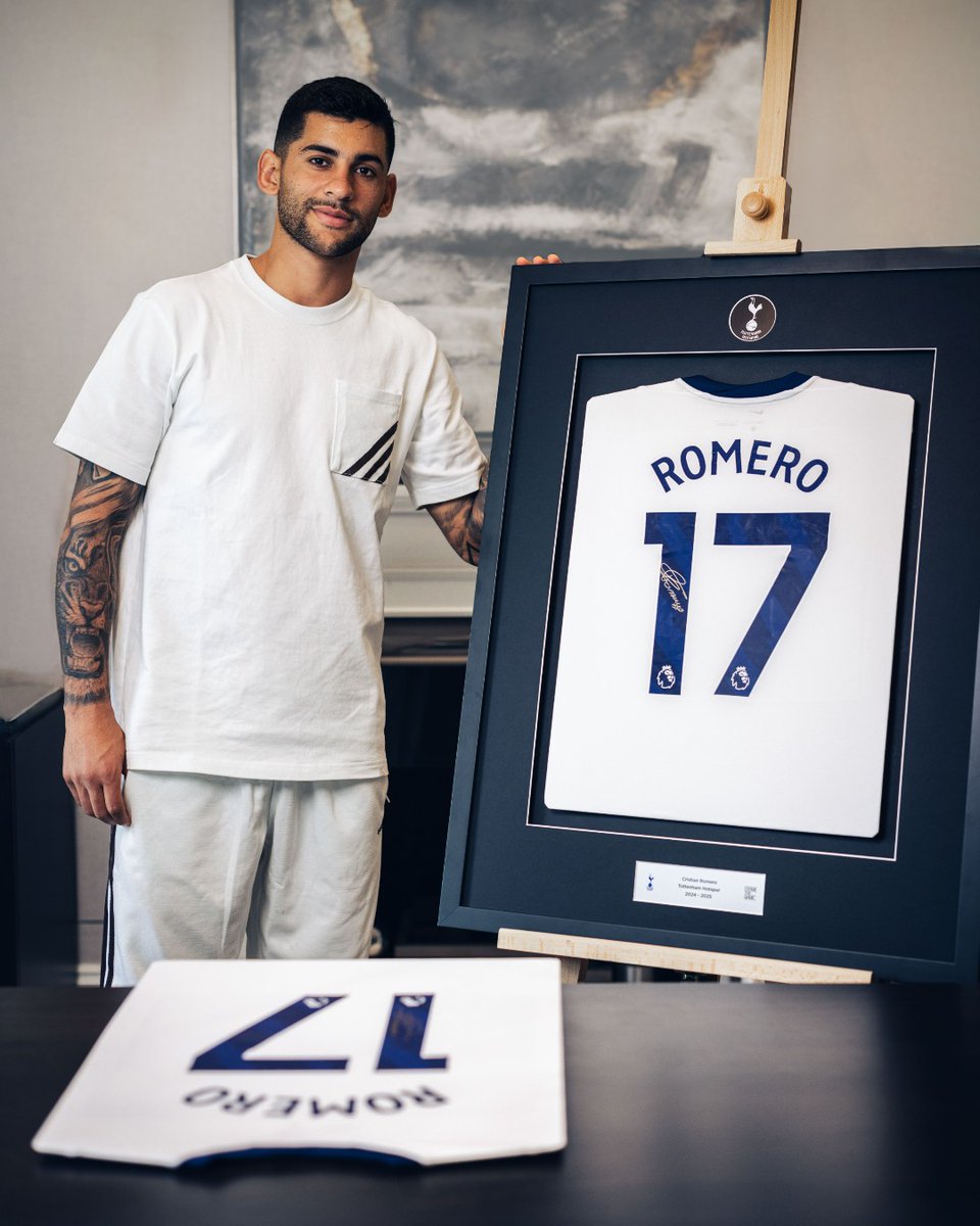 Frame_The_Game's tweet photo. 🎉 One step closer to San Mamés 

Spurs edge Frankfurt 1-0 to reach the #UEL semis.
 
Romero was immense - rock-solid, crucial interceptions, &amp; that pass to Maddison to win the penalty.

Celebrate reaching the semis with a signed and framed shirt from the Argentinian wall! https://t.co/aHUDqGdnFW