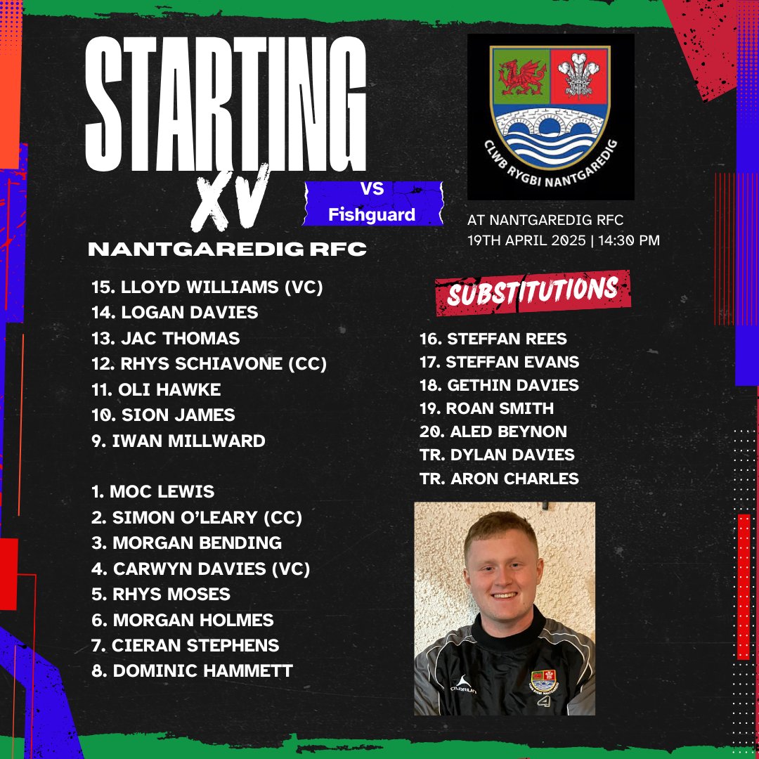 Our final league game takes place tomorrow as we welcome Fishguard to Nantgaredig RFC! 🏉
It’s been one hell of a season — full of highs, lows, hard graft and serious growth!💪
KO: 2:30pm so come on down, get loud, and back the boys one last time this season! 🏉💪❤️
#TeuluNant