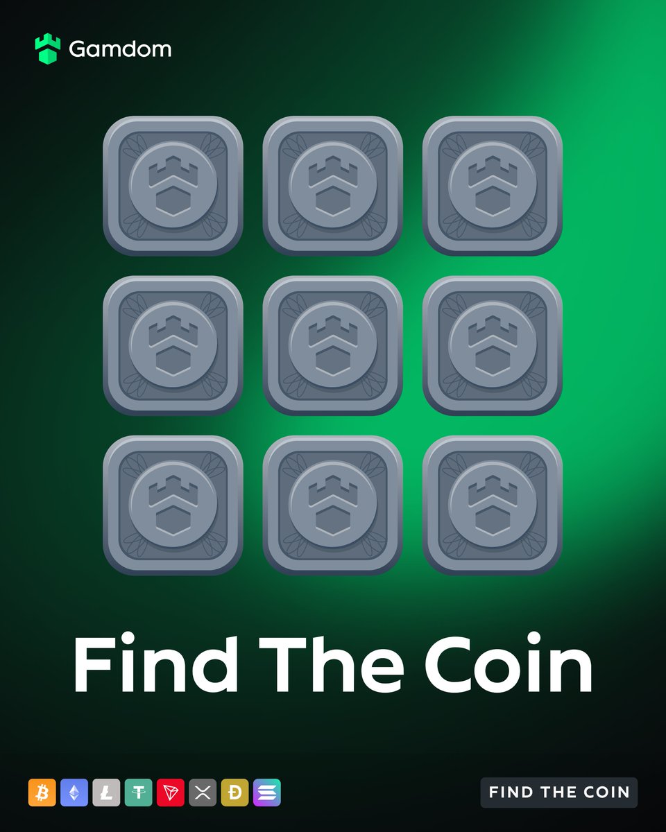 gamdom's tweet photo. Behind one of these tiles hides a single coin… 🪙

Can you guess where it is without hitting a bomb? 💣

We’ll send $100 to a few lucky correct answers!

-💚 + 🔄 + @gamdom🆔 https://t.co/zk4EPNN7MW