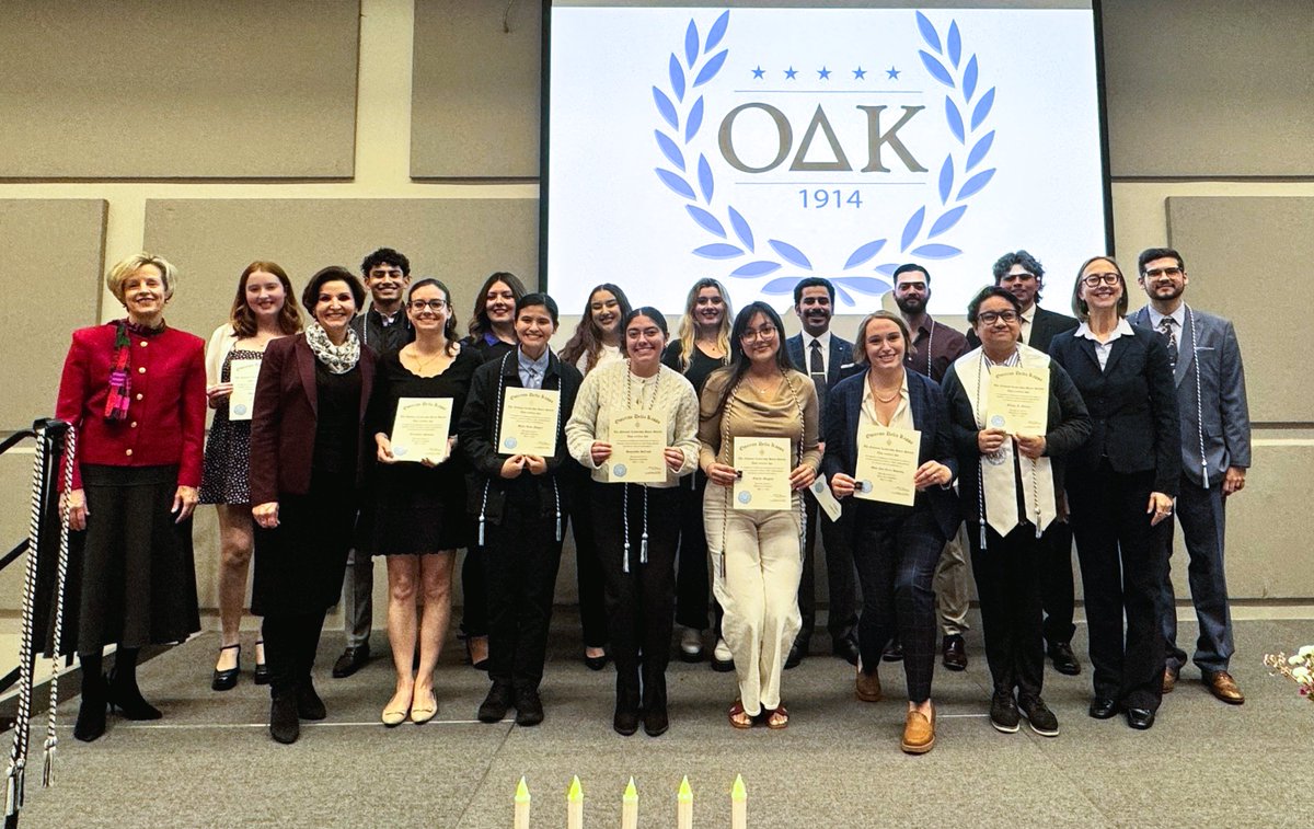 Such a special night celebrating the return of Omicron Delta Kappa at the University of Redlands and welcoming our newest class of student leaders! As a proud ODK member, I know the impact you’ll make. Congratulations!