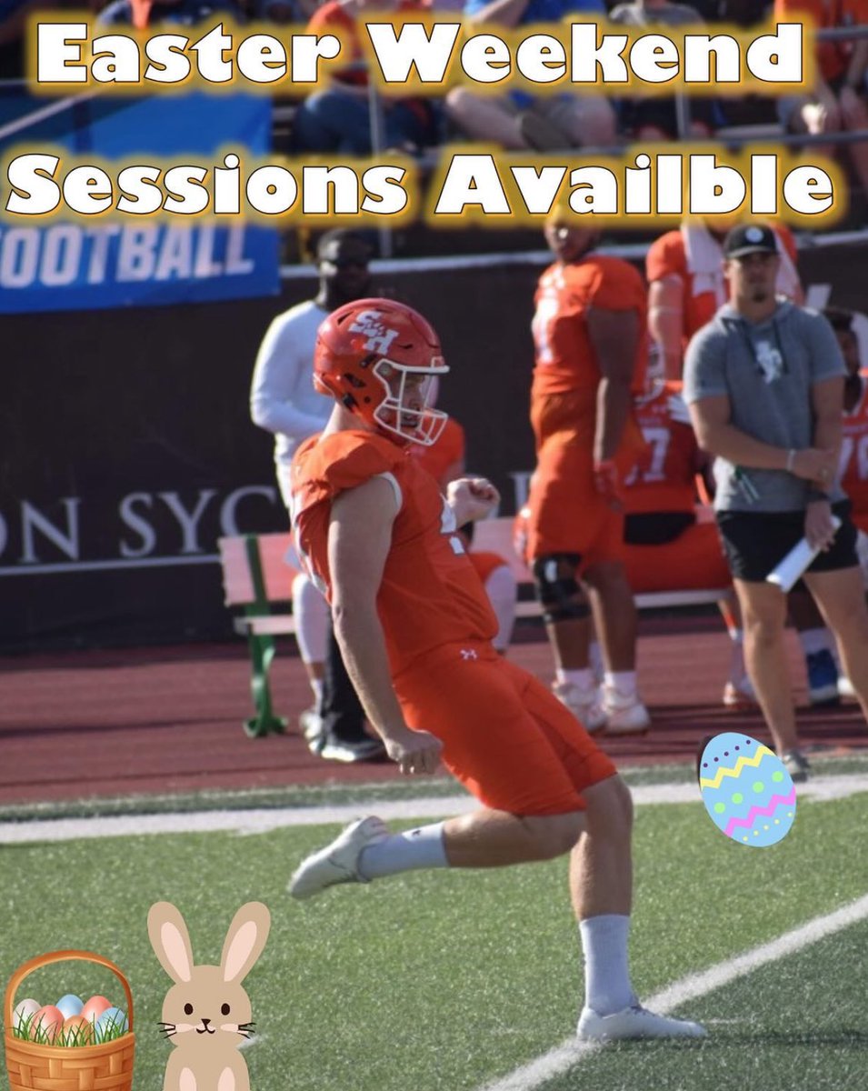 Training sessions available throughout the Easter long weekend 🐣