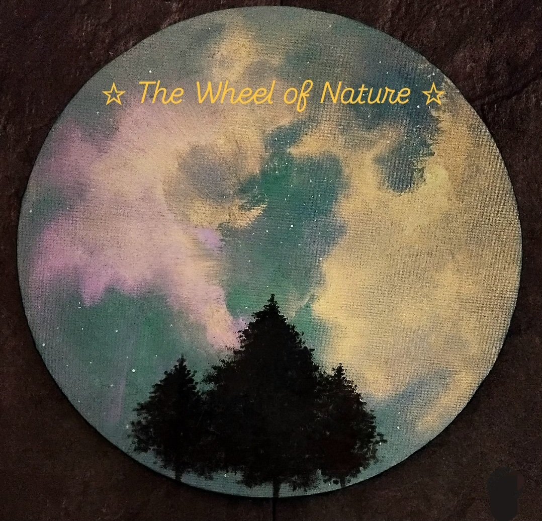 ☆ The Wheel of Nature ☆ Things will turn...Oil on canvas ☆ #skyscape #auroraborealis #nightscape #escape #oilpainter #skyscraper #escaper #Rocksmoore