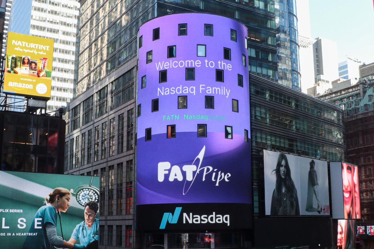 April 7th has been a proud week for the entire FatPipe team. We became a publicly traded company on Nasdaq as “FATN”. A big thank you to our customers, employees and partners for the support and trust along this journey!

benzinga.com/news/ipos/25/0…

fatpipeinc.com/pages/investor…