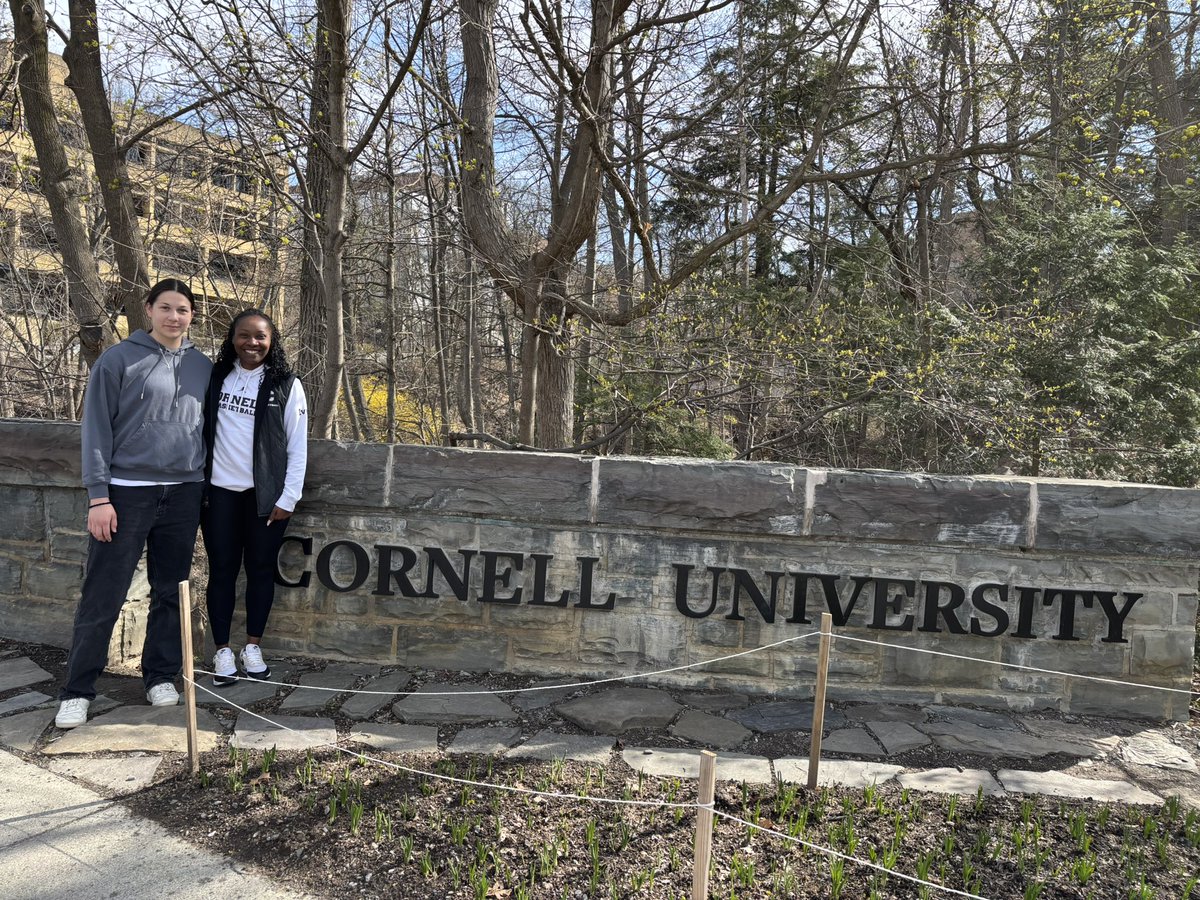 Thank you to <a href="/coachgarner12/">Emily Garner</a> <a href="/CoachSashiaC/">LaSashia</a> and the rest of the coaching staff at <a href="/CornellWBB/">Cornell Women’s Basketball</a> for an amazing visit today!