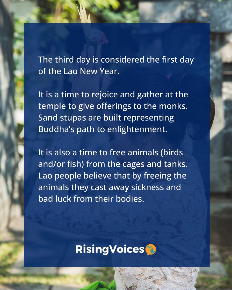 #LaoHeritageMonth coincides with Lao New Year, also known as Pi Mai, which is celebrated over the course of three days in April. 

Check out how each day of Pi Mai is celebrated.