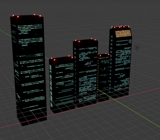 Top notch 90s anime skyscraper pack coming soon (both with stylized and high fidelity retro anime skyscraper windows) #b3d #anime #retroanime