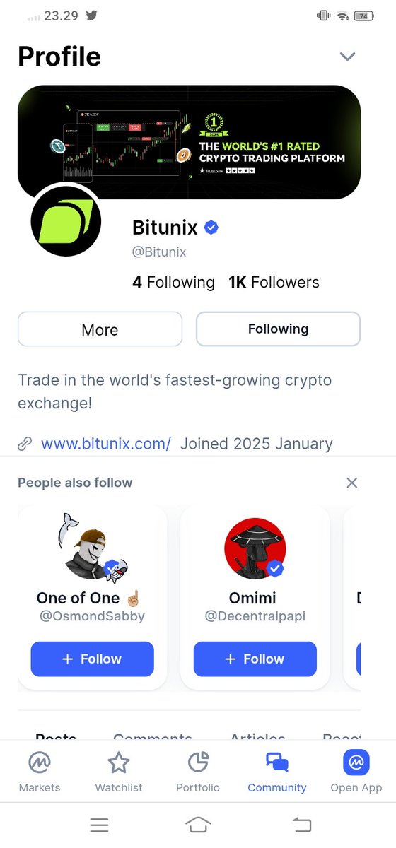 Fahry777777's tweet photo. @BitunixOfficial Join friends @Hanjihan_chita @rebowagge @winydiy https://t.co/Om4yAbPEV1