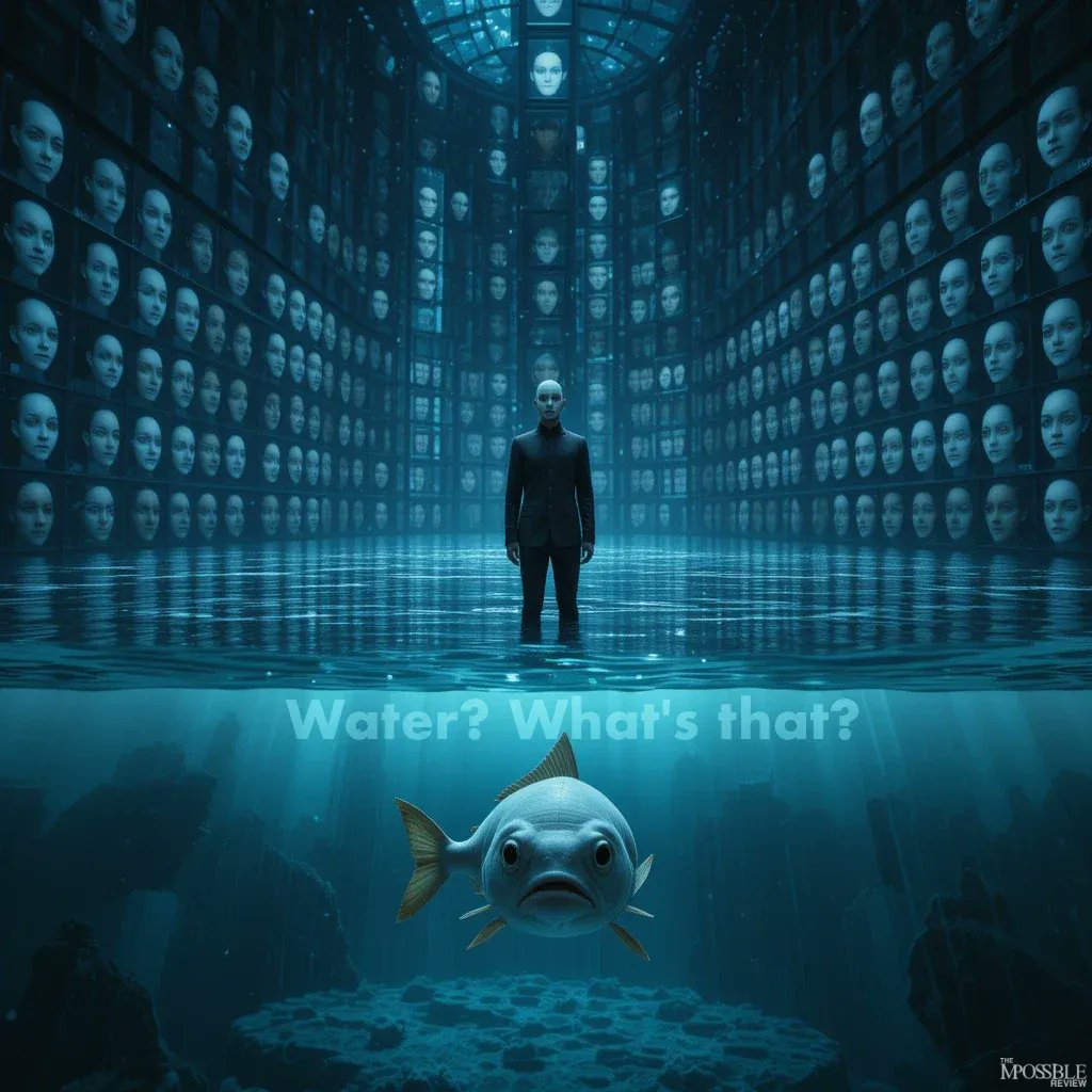 ImpossibleRev's tweet photo. "Cos'è l'acqua?" chiede il pesce... McLuhan svela come l'IA non sia un medium neutro ma il messaggio stesso che ridisegna i nostri desideri #TheImpossibleReview #AI #Beauty https://t.co/AitWmj03C4 https://t.co/8lJLG8UkpI