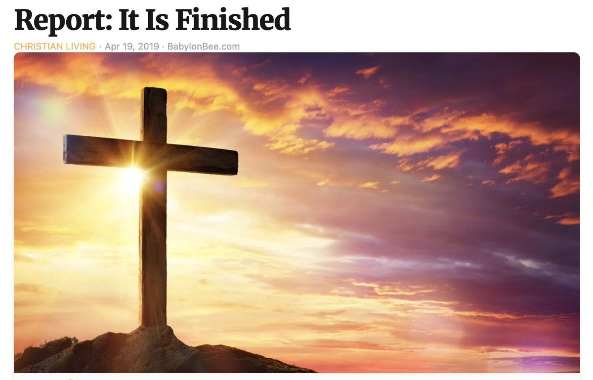 Sometimes we just report good news.