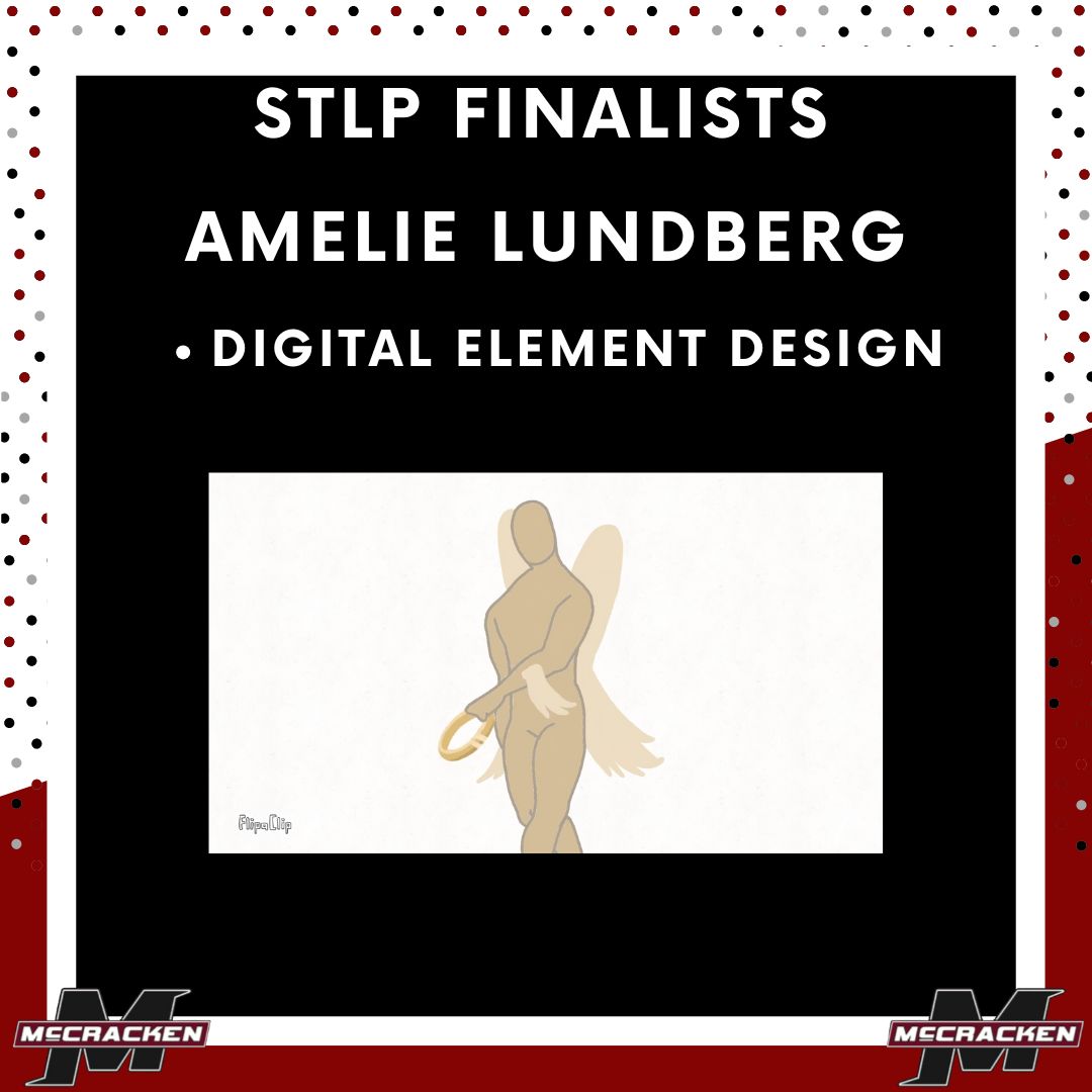 Shoutout to Mrs. Greene and Mrs. Griffith for leading the charge in STLP this year! (Student Technology Leadership Program) They submitted a record-breaking 21 Creative Digital Art pieces to the STLP State Competition, starting April 23rd! Good luck! #McCrackenProud