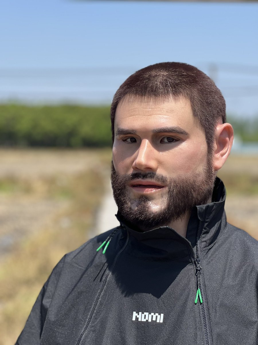 Hello X! #siliconemask #beard #maskedman #disguised #handsomeman #buzzcut #fetish