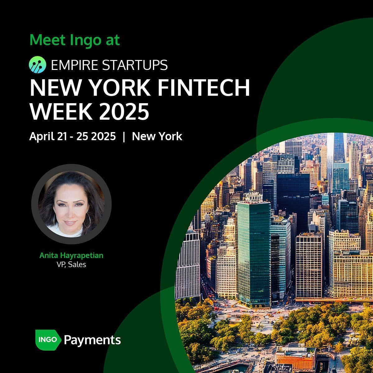 Ingo Payments (@ingopayments) on Twitter photo 🗽 Fueling up on bagels and fintech—we're hitting the ground running at <a href="/EmpireStartups/">Empire Startups</a>'s NY FinTech Week! 🥯
Next week, Ingo's very own Anita Hayrapetian will be in the big apple, diving into the latest fintech innovations, compliance trends, and embedded banking breakthroughs 🗽 Fueling up on bagels and fintech—we're hitting the ground running at <a href="/EmpireStartups/">Empire Startups</a>'s NY FinTech Week! 🥯
Next week, Ingo's very own Anita Hayrapetian will be in the big apple, diving into the latest fintech innovations, compliance trends, and embedded banking breakthroughs