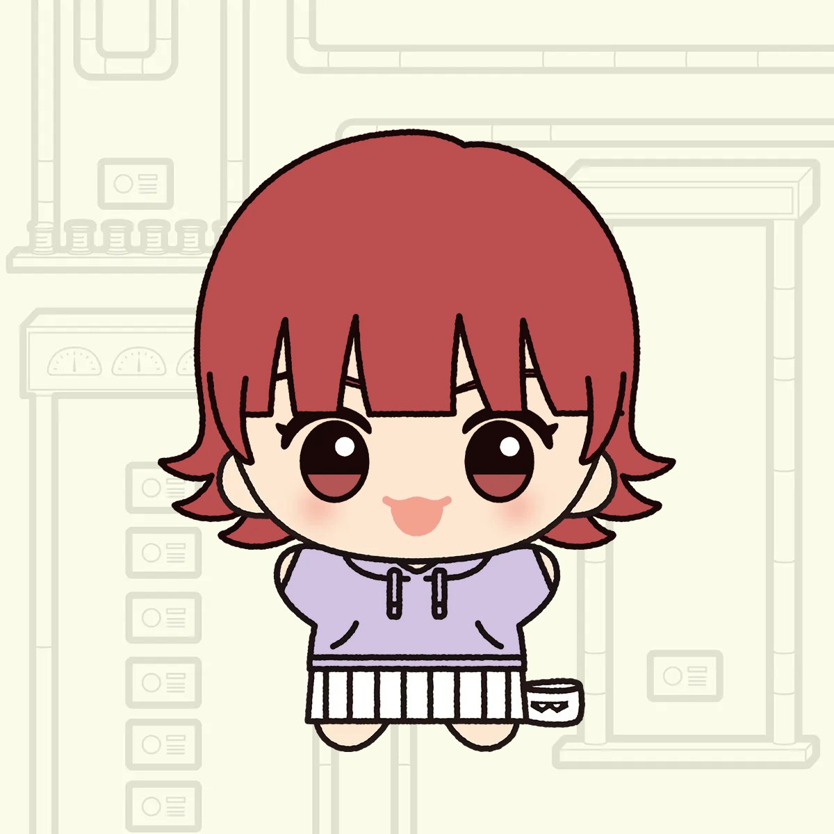 「自分だけの #ちびぐるみ を作ってみたよ!みんなも #ちびぐるみメーカー で、オ」|ワッフルのイラスト