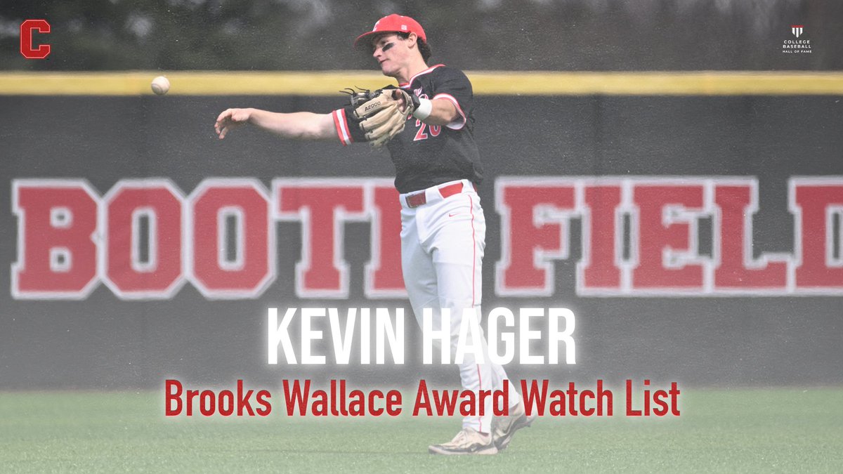 Cornell Big Red (@cornellsports) on Twitter photo Sophomore <a href="/CornellBaseball/">Cornell Baseball</a> shortstop Kevin Hager has been named to the watch list for the Brooks Wallace Award, annually presented to the top collegiate baseball shortstop, it was announced Friday afternoon by <a href="/CollegeDiamonds/">CollegeBaseballHoF</a>.
๐ฐ: cornellbigred.com/news/2025/4/18โฆ
#YellCornell Sophomore <a href="/CornellBaseball/">Cornell Baseball</a> shortstop Kevin Hager has been named to the watch list for the Brooks Wallace Award, annually presented to the top collegiate baseball shortstop, it was announced Friday afternoon by <a href="/CollegeDiamonds/">CollegeBaseballHoF</a>.
๐ฐ: cornellbigred.com/news/2025/4/18โฆ
#YellCornell