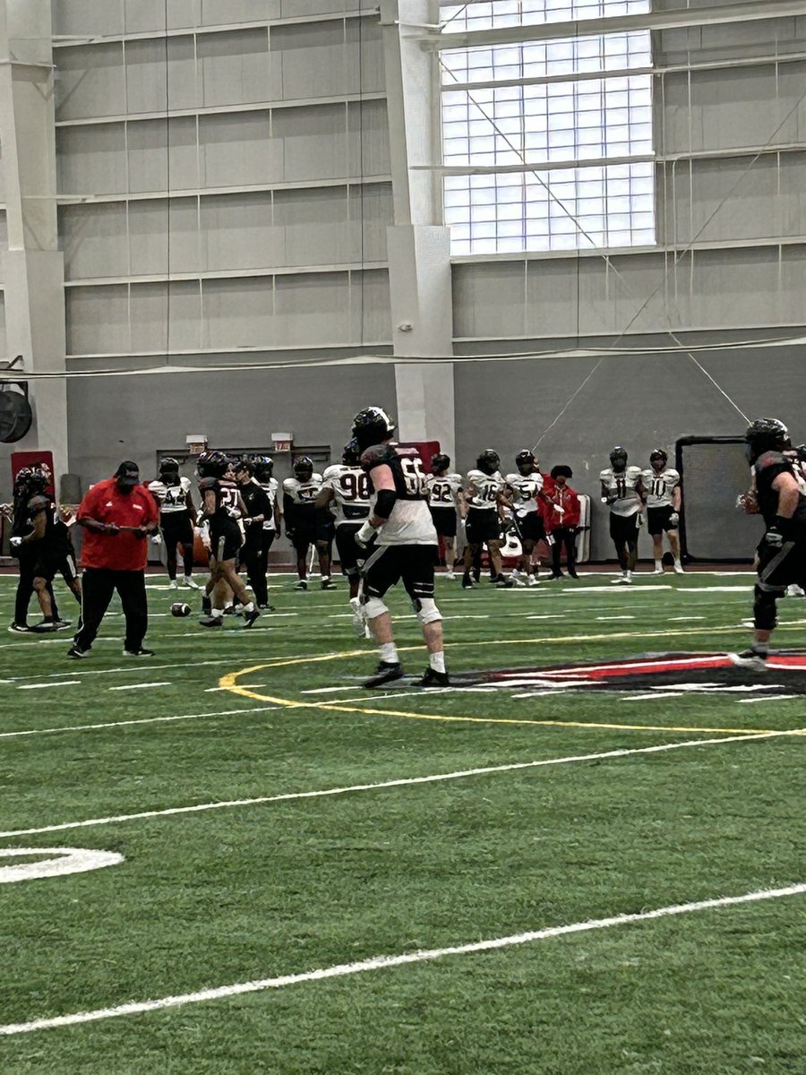 triadknights_fb's tweet photo. Once a Knight always a Knight!  @LaneMahnesmith_ putting in work for @NIU_Football. Thanks @NIUCoachHammock for allow me to stop by and watch practice. https://t.co/mEwDjflA8z