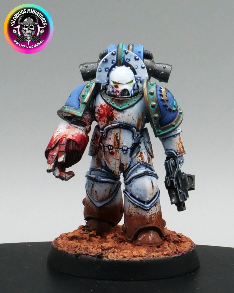 I really enjoyed painting up this World Eaters sergeant for a small Horus Heresy force to join my Death Guard (when I get around to them)!

I'm not massively keen on blood effects, but thought I could get away with it for these lads 😂

#WarhammerCommunity