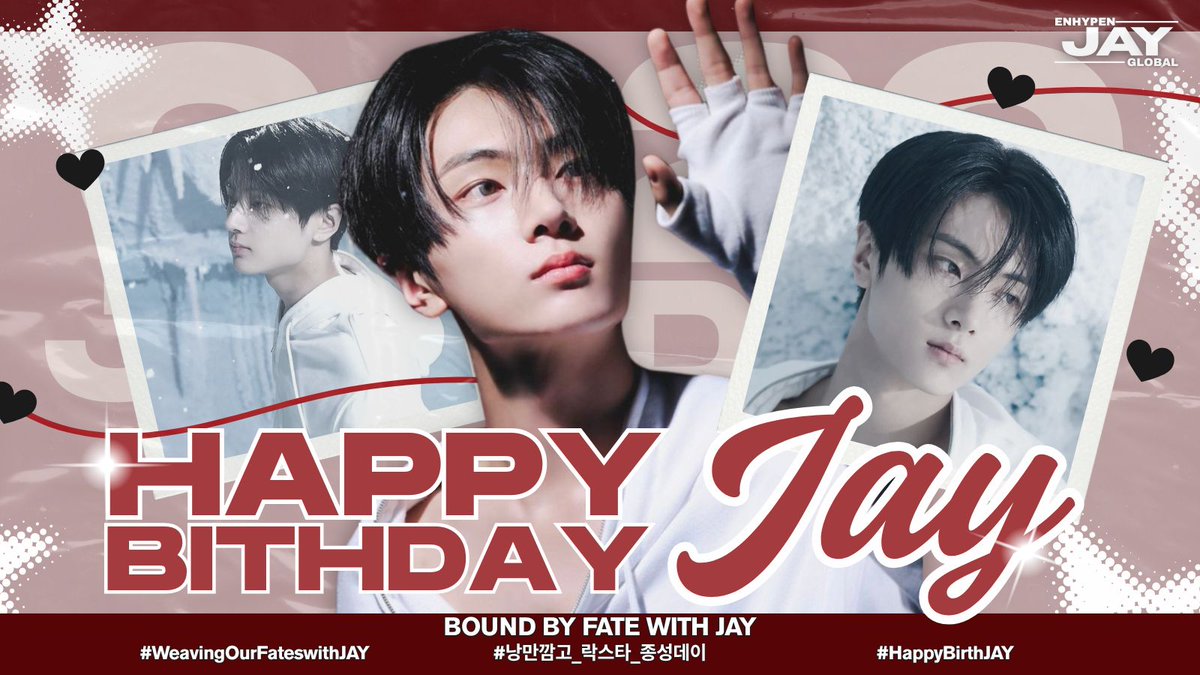 jaylandglobal's tweet photo. The Universe works in mysterious ways, and somehow we found our fates intertwined with one who was blessed to collect stars as brilliant as himself. With the red strings of fate, we continue to weave our future with Park Jongseong – towards a path of goodness, greatness, and no regrets.

Now we celebrate this wonderful person who is filial towards his family, who is a team player and brother to ENHYPEN members, and who has brought light and comfort to ENGENE and people around him. May he continue to shine brighter and spread good in the world as he achieves his dreams one step at a time with us nurturing our cosmic connection and supporting him through it all.

Happy birthday, Park Jongseong! Thank you so much for being born. 💚

BOUND BY FATE WITH JAY
#WeavingOurFateswithJAY
#낭만깜고_락스타_종성데이
#HappyBirthJAY

#엔하이픈_제이 #제이 #ジェイ #ENHYPEN_JAY #JAY #엔하이픈 #ENHYPEN @ENHYPEN @ENHYPEN_members