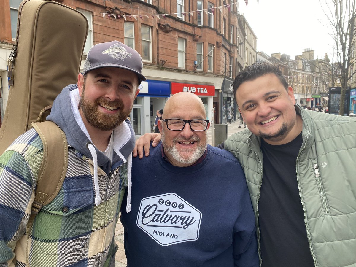 CalvaryStirling's tweet photo. What a blessing to share the Good News of Good Friday in Stirling city centre today. Several churches all working together. The Crossing Fellowship. Kairos Church. Destiny Church. The vineyard and Cornton Baptist. Here’s some scenes from today https://t.co/NapjQ4ddfy