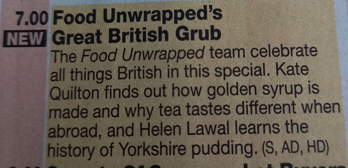 This will be interesting for those following our latest meal comments - Easter Monday Channel 4 at 7pm.