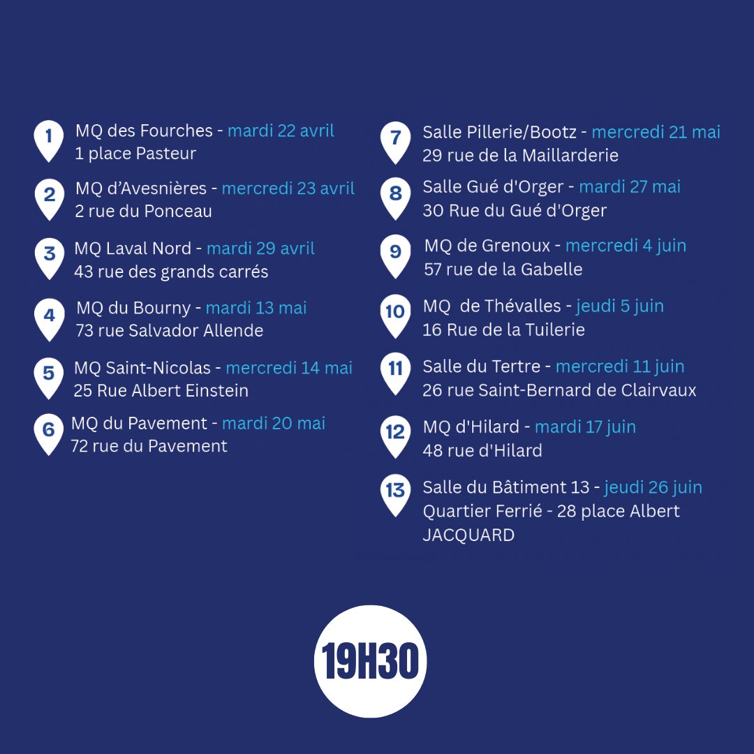 🤝🏻Parce que l’avenir se construit avec vous, rendez-vous à l’une de nos réunions publiques ! Pour vous inscrire, rendez-vous sur le lien en commentaire