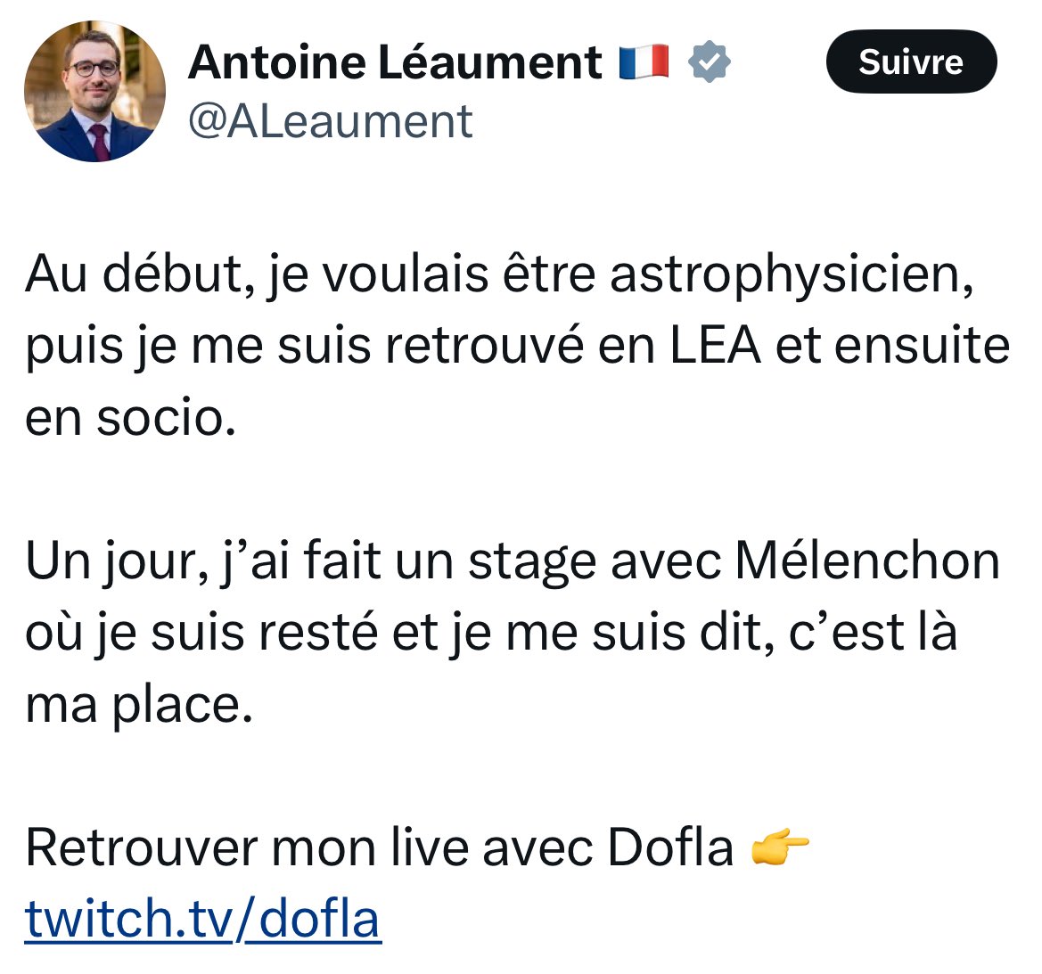 T'inquiète on avait bien compris que les insoumis n'avaient pas fait la NASA.