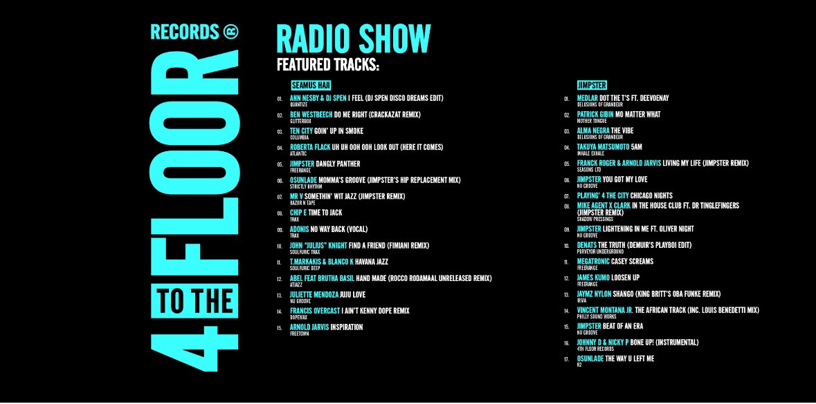 4 To The Floor (@4ttf) on Twitter photo Episode 63 of 4TTF radio show is here, presented by <a href="/seamushaji/">Seamus Haji</a> , with a very special guest mix from @jimpster_gram
Listen now with link in bio 🔥 Episode 63 of 4TTF radio show is here, presented by <a href="/seamushaji/">Seamus Haji</a> , with a very special guest mix from @jimpster_gram
Listen now with link in bio 🔥