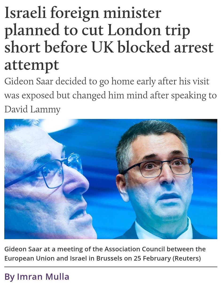 David Lammy and Richard Hermer are protecting a war criminal. Shame on them.