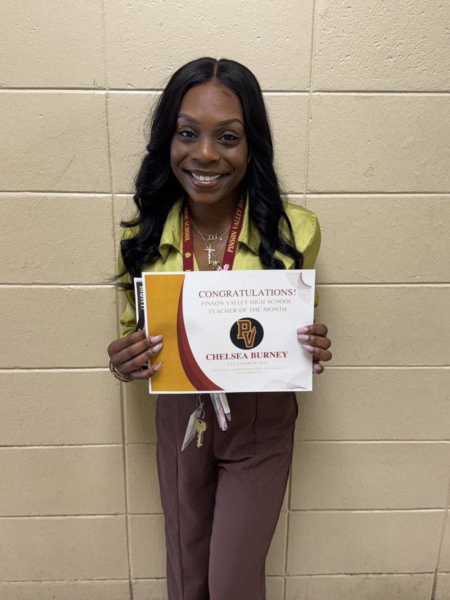 Pinson Valley High School (@pvhigh) on Twitter photo Congratulations to our student-nominated Teacher of the Month for March, Chelsea Burney! She was nominated by multiple students for her authentic relationships and teaching ability. Congratulations Ms. Burney!
Thank you to <a href="/LongHornSteaks/">LongHorn Steakhouse</a> for teacher rewards.
<a href="/JEFCOED/">Jefferson County Schools</a> Congratulations to our student-nominated Teacher of the Month for March, Chelsea Burney! She was nominated by multiple students for her authentic relationships and teaching ability. Congratulations Ms. Burney!
Thank you to <a href="/LongHornSteaks/">LongHorn Steakhouse</a> for teacher rewards.
<a href="/JEFCOED/">Jefferson County Schools</a>