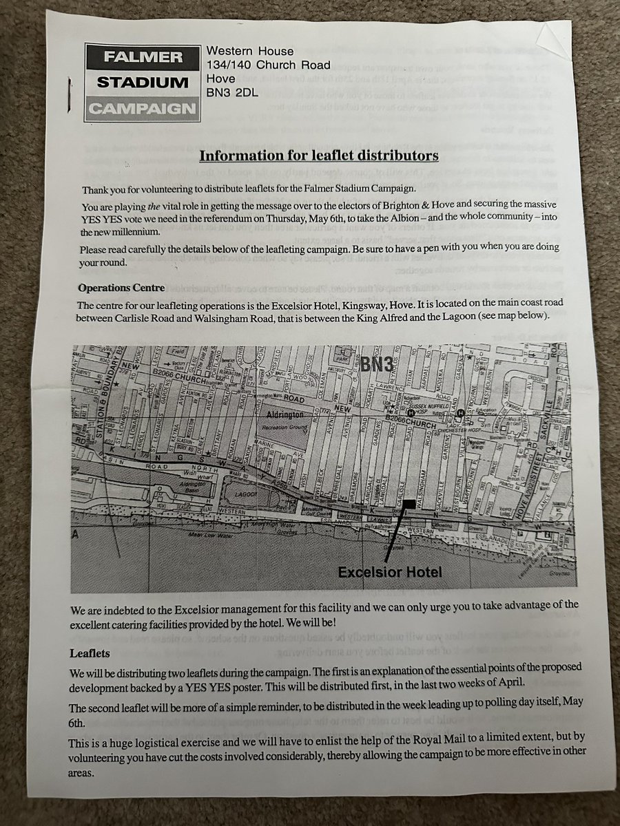 MattlightBHA's tweet image. Going through old stuff and found these. Operation Morning Surprise (😃) was a Falmer For All campaign where Brighton and Hove woke up to 5,000 (Biodegradable) balloons all over the city supporting the vote Yes for Falmer Stadium. I recall putting ours outside Southern FM