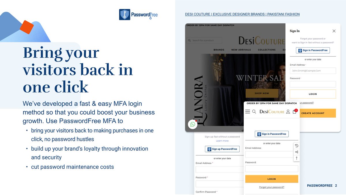 Identit13's tweet photo. Most shoppers drop off at login.
Too many steps. Too many passwords.
Fix that.
✅ One-click signup
✅ No forms, no friction
Use PasswordFree → More registrations, more sales.
🔗 https://t.co/HMwWjNDJAY
#Shopify #ecommerce #passwordless #conversionboost #instantlogin https://t.co/dsSgtIXI8z