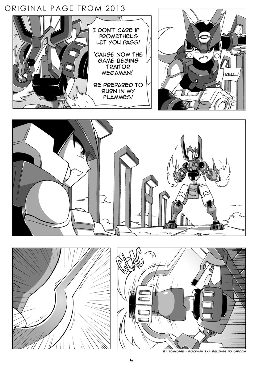 Found the og sketch of one of my Megamerge oneshot pages from 2013, and felt like giving it an update ~ 
Could be fun to revisit the entire thing with a new look eventually, and even finish it 