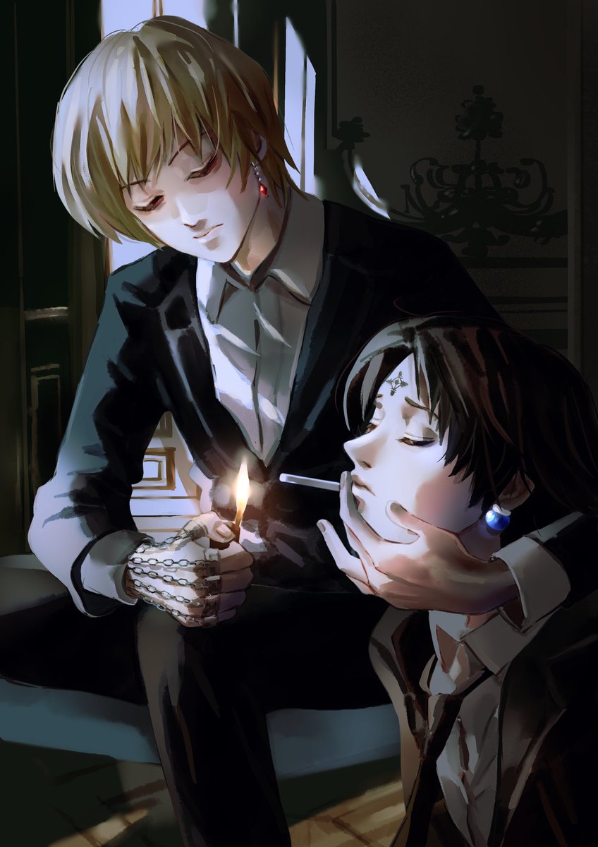 YuChin94168614's tweet photo. #hxh
#kurapika
#chrollo #kuroro https://t.co/WoRXdqRE5A