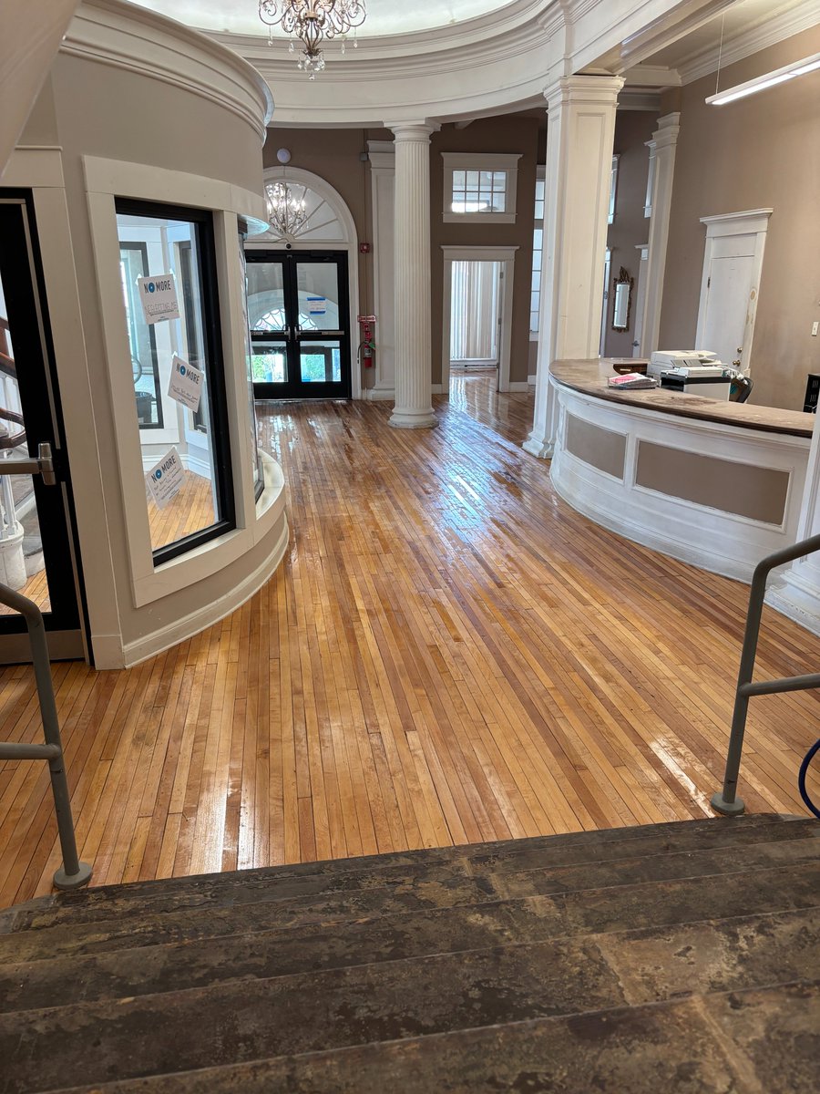 Look how amazing these floors are turning out at the YWCA Wheeling! 👀👀