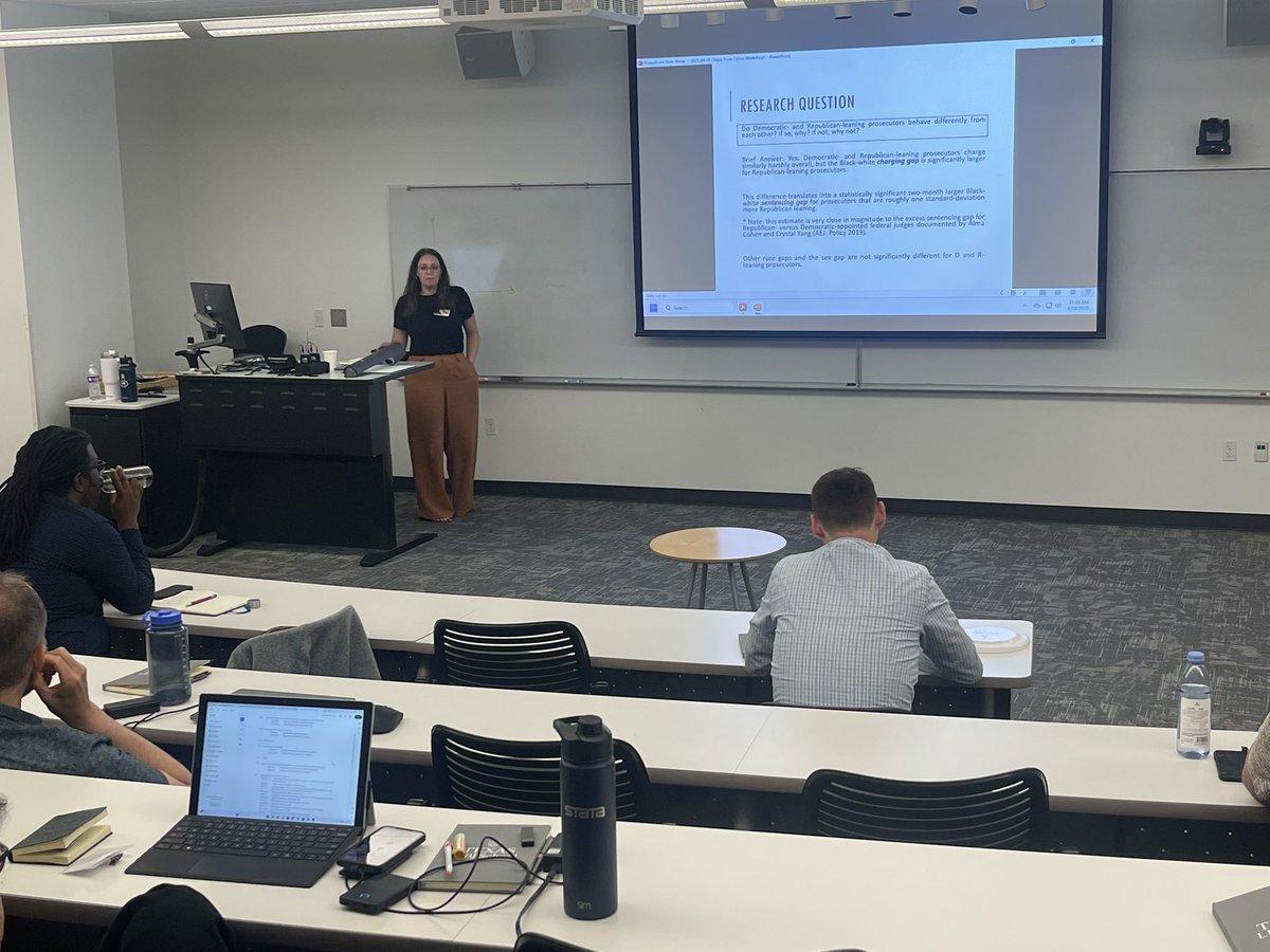 Jamein P. Cunningham (@drjpcunningham) on Twitter photo Stephanie Didwania presenting work on Federal Prosecutors Politics. #TxECW2025 <a href="/NorthwesternLaw/">Northwestern Law</a> <a href="/TheLBJSchool/">The LBJ School</a> <a href="/UTexasLaw/">UTexasLaw</a> Stephanie Didwania presenting work on Federal Prosecutors Politics. #TxECW2025 <a href="/NorthwesternLaw/">Northwestern Law</a> <a href="/TheLBJSchool/">The LBJ School</a> <a href="/UTexasLaw/">UTexasLaw</a>