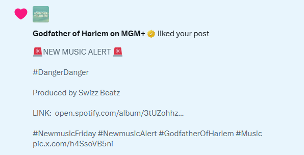 GAGEmusicx's tweet photo. YKTV's #NewMusic #GodfatherofHarlem https://t.co/BRJ6pljLHP