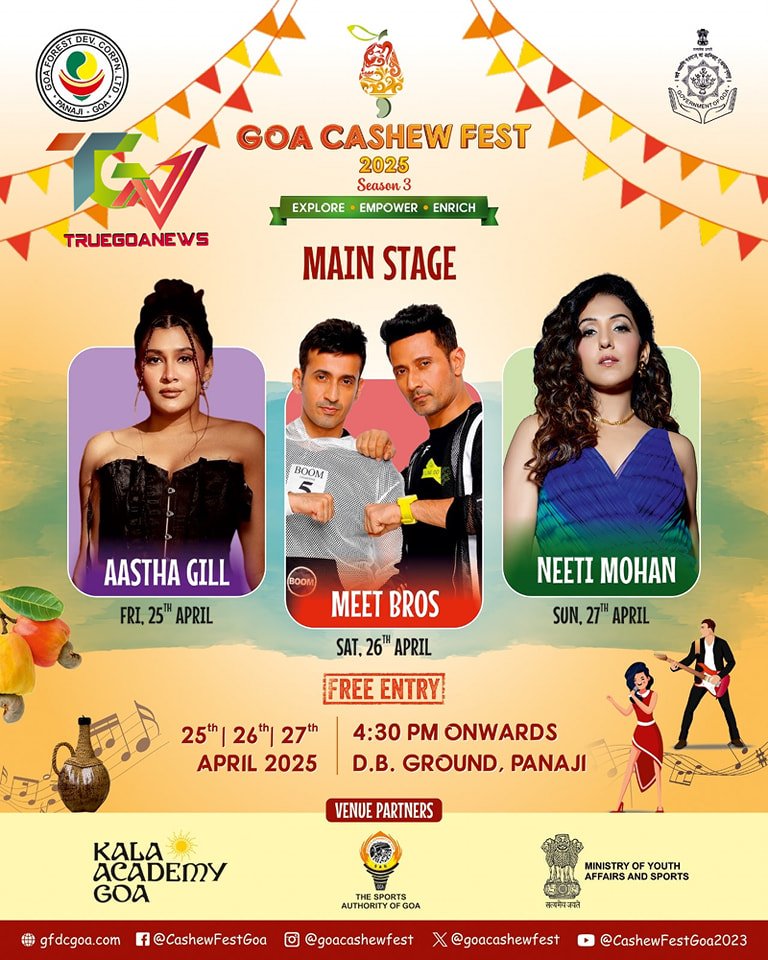 Walurod's tweet photo. Main Stage is set for Cashew Fest in Goa 3rd edition,2025,Get Ready is happening in Goa,This April 25-27 https://t.co/VvghsvtmMS