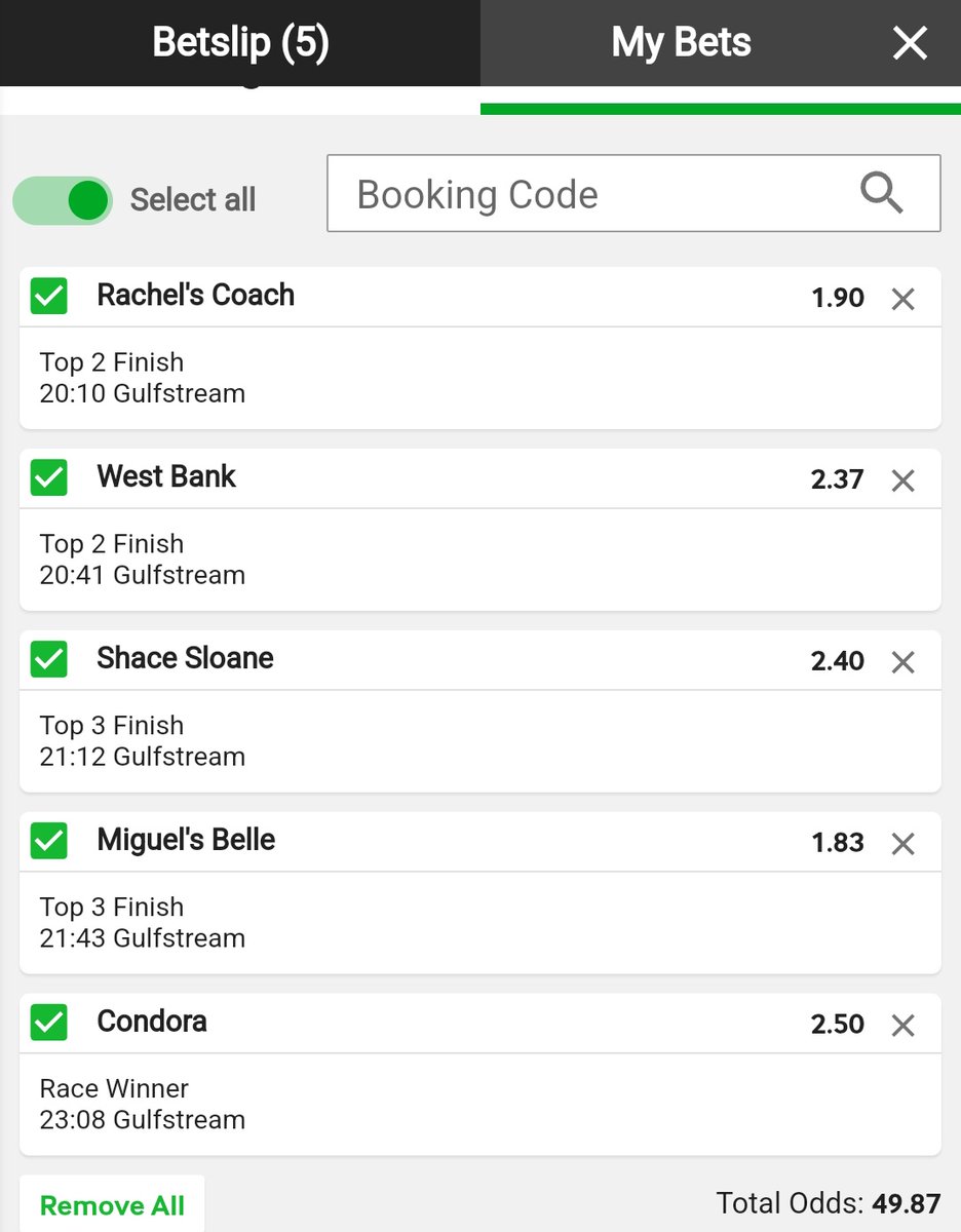 11EBA53 - Gulfstream 🐎🍏📈⚡🔌 

<a href="/TipsZeee/">TipsZeee</a> Top 2 and race winner make me nervous but if you don't try you can't win 🕯️🔌