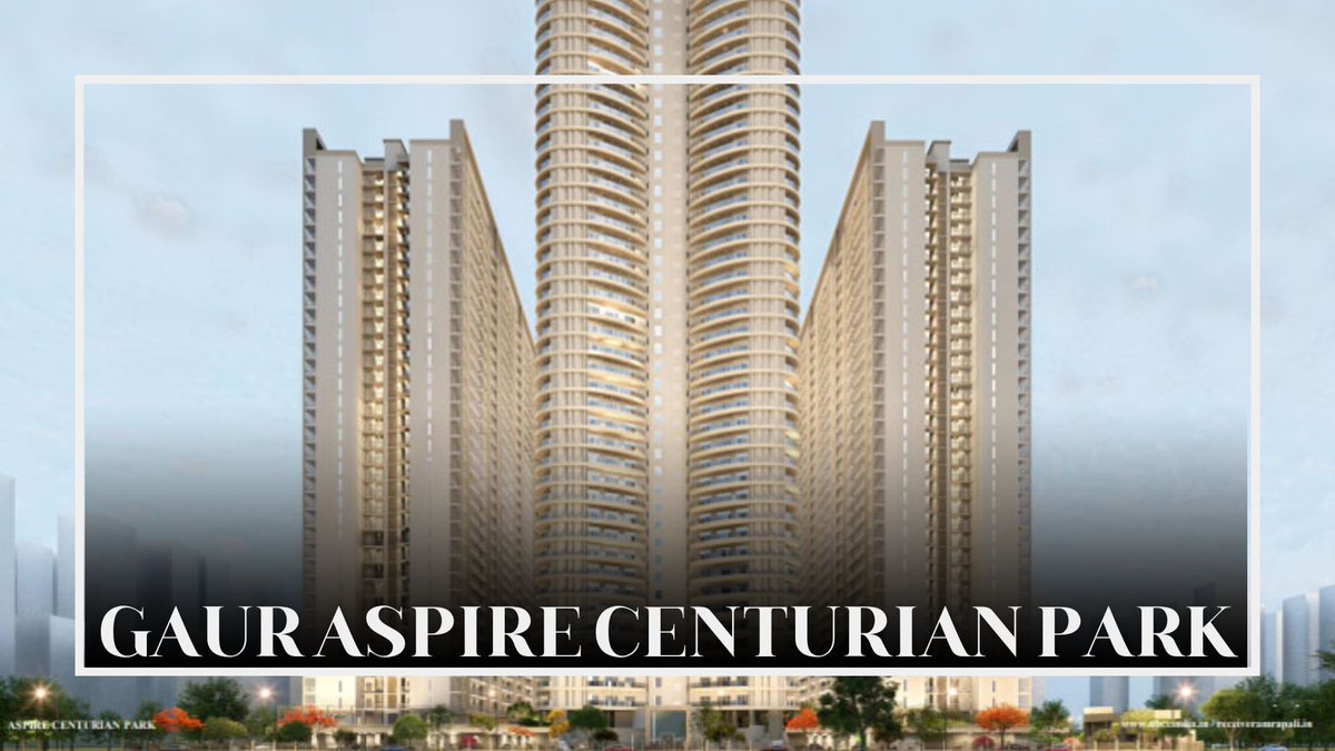 HighVision52520's tweet photo. Aspire Centurian Park by Gaurs is a one-of-a-kind luxury high-rise township, set in the heart of Greater Noida West’s Tech Zone IV.
Visit Now For More Detail :-https://t.co/hNGaY2pysg
#gauraspirecenturianpark #gaurnewproject #gaurnoidaextension https://t.co/qorFur4MIn