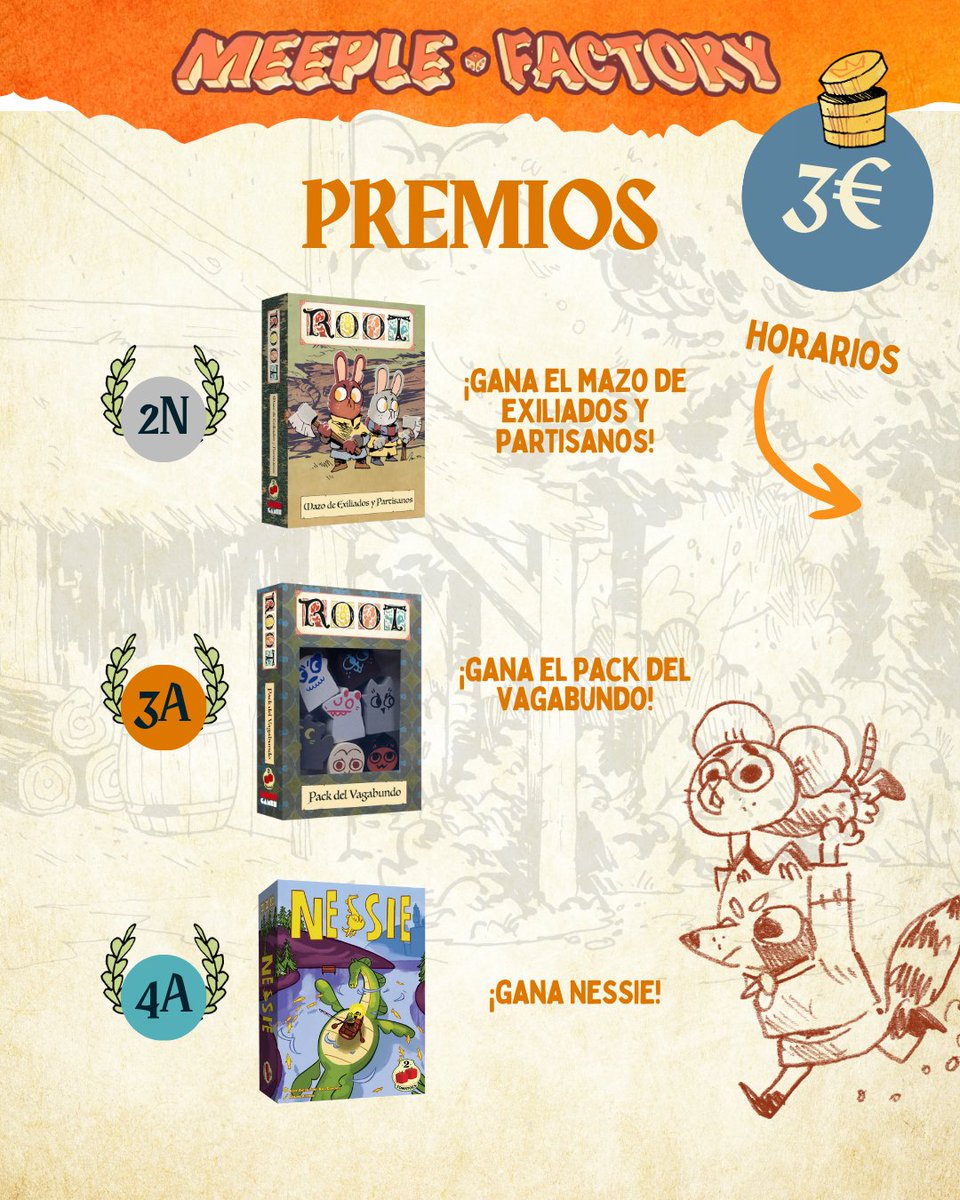 2TomatoesGms's tweet photo. Tendremos sorpresa en Meeple Factory: ¡Torneo de Root para los más valientes! 🏆
📍 Dónde: Meeple Factory
🗓 Cuándo: Sábado y Domingo de 11:00 hasta 15:30 hrs
🎟 Inscripción: Los mismos días de 10 a 11 en el stand de 2 Tomatoes (3 €)
#juegosdemesa #boadgames #bgg https://t.co/EphDkZHdWH