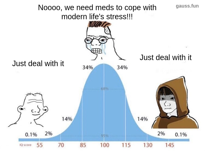 GaussIQ's tweet photo. @soyundev @_giulirossi Gen Z: Meds for breakfast, stress for lunch. https://t.co/HVMGa8TQ0U