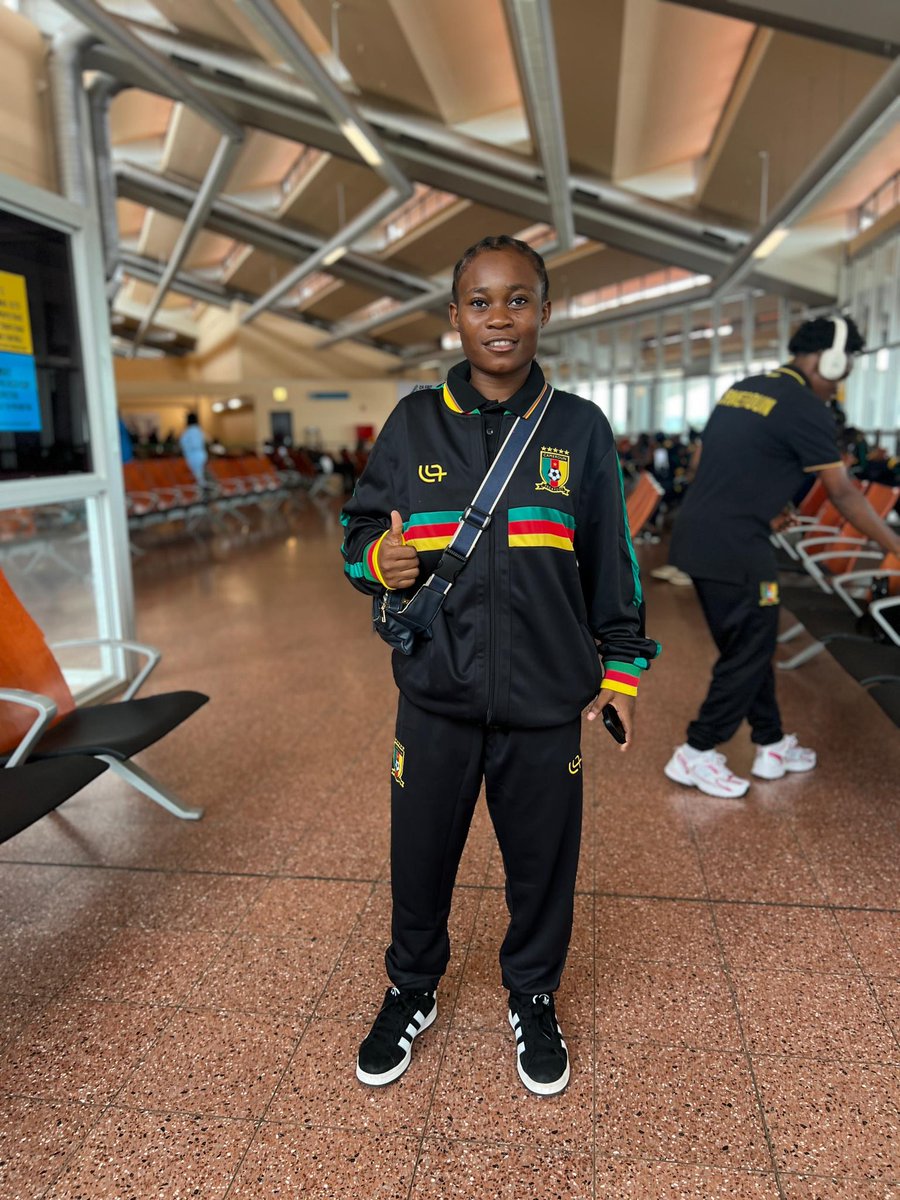 LionnesIndompt1's tweet photo. Les Lionnes U17 ont quitté Yaoundé via l’aéroport international de Nsimalen, pour Nairobi. Elles y affronteront leurs homologues Kenyanes le 20 avril 2025 pour le compte de la 3ème journée des éliminatoires de la Coupe du Monde Féminine FIFA U17 2025.
#U17FIFAWWC2025Q| #KENCMR https://t.co/eDtupP4HgE