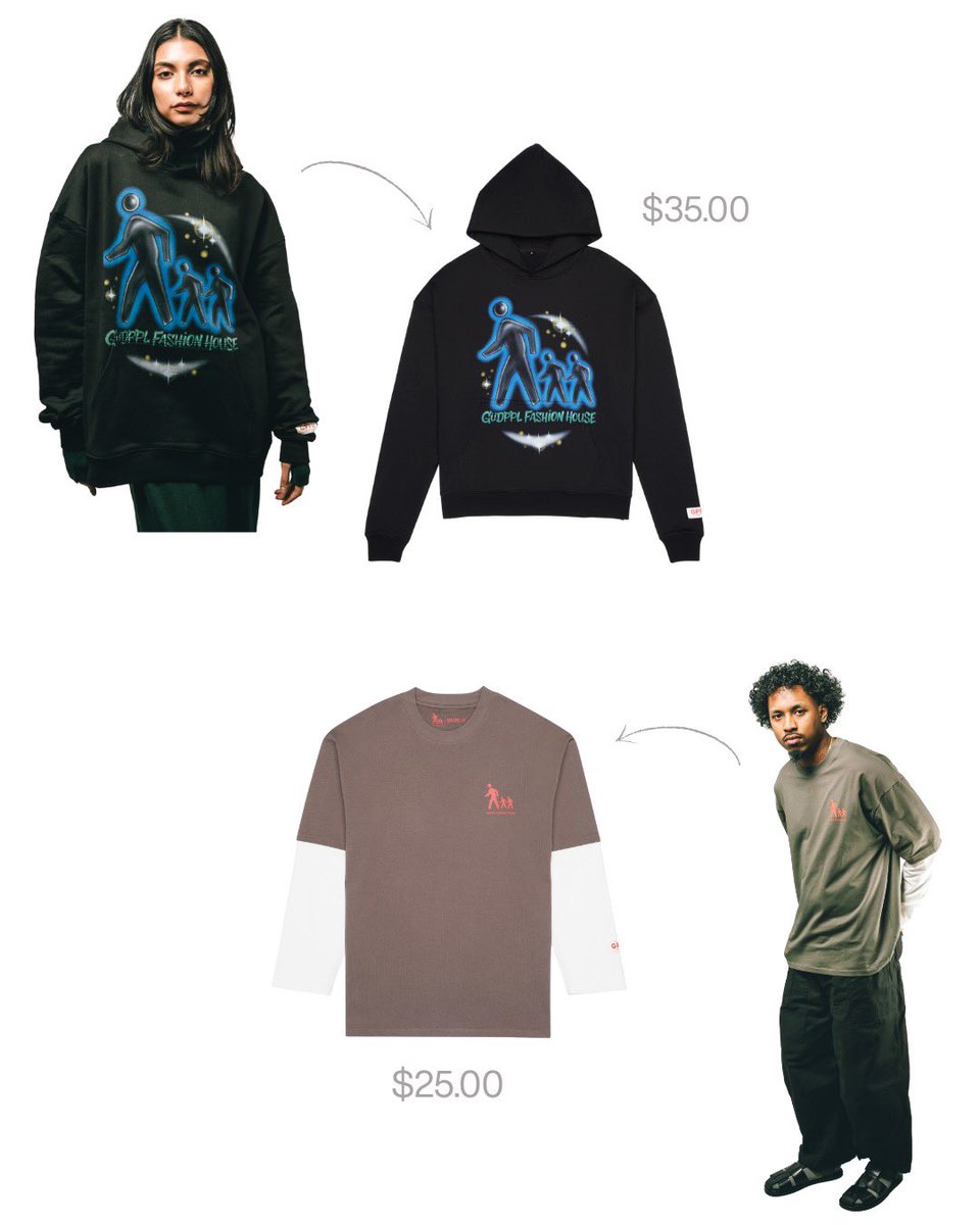 The vault is open, grab our marked down pieces while supplies last!

GPFH Baby Tee - $15
Constructive Criticism Tee - $30
GPFH Airbrush Hoodie - $35
GPFH Long-sleeve - $25

discounted items, new items and 1of1s available online - gudpplfashionhouse.com 

#gudppl #CLEARTHEVAULT