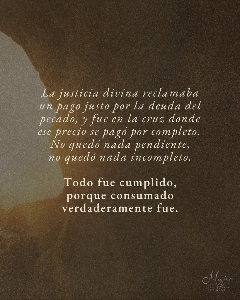 MPLGDD's tweet photo. Cuando Cristo dijo “Tetelestai”, la deuda quedó saldada, las profecías se cumplieron y el enemigo fue despojado. Su sacrificio fue perfecto, completo y suficiente — para siempre. 

#ConsumadoEs #Tetelestai #ViernesSanto https://t.co/fPmRPt0XFr