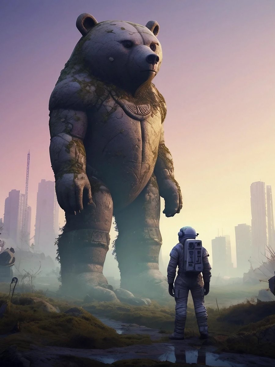 gansnftart's tweet image. -The Last Totem- 🐻

Wandering through forgotten worlds... I found it.
The echoes of a long-lost civilization, carved in stone, wrapped in silence and moss.

Are we really alone? Or just walking in the footsteps of something greater?  👨‍🚀💬

#AEOS #BERA #Futuristic