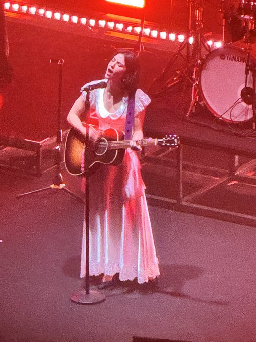 TSOUTOURGA's tweet photo. 🚨| Gracie Abrams has officially taken the stage and kicked off the ‘Secret of Us Tour’ in Taipei, Taiwan! Follow &amp; turn on our post notifications for immediate updates on tonight's show!💙#TSOUTaipei https://t.co/kPzZrzWsuP