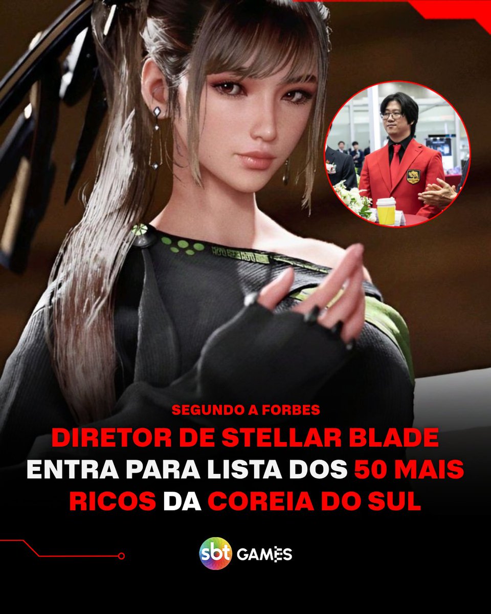 Kim Hyung-tae, diretor do recém-lançado Stellar Blade e fundador do estúdio Shift Up, foi incluído na lista das 50 pessoas mais ricas da Coreia do Sul, segundo a Forbes, com um patrimônio estimado em US$ 725 milhões.

tinyurl.com/sbt282295