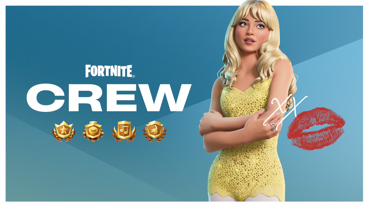 Castgfishy's tweet photo. Fortnite Crew Giveaway • Ends in 12 Hours 

— Like and Retweet 
— Follows @julzoide04 + @Castgfishy 

#Fortnite #SabrinaCarpenter https://t.co/NOfRz2U2kR