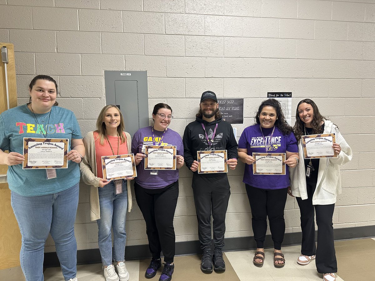 TMS_Trojans's tweet photo. Congratulations to our Amazing Trojan Award recipients for April!! TMS is so lucky to have you!!  #TMS #TrojanNation #Proud2BR3  #TrojansTogether #WeAreTroy #MakeExcellenceAHabit #ItsAGreatDayToBeATrojan https://t.co/5DlB3rfmxd
